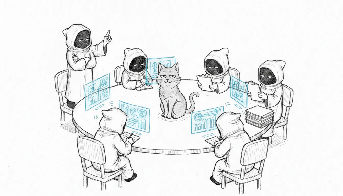 The agent council — six minds, one mission